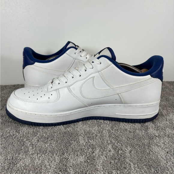 Nike Air Force 1 Low White Deep Royal Blue Men's Size 13 CD0884-102 - Picture 4 of 8